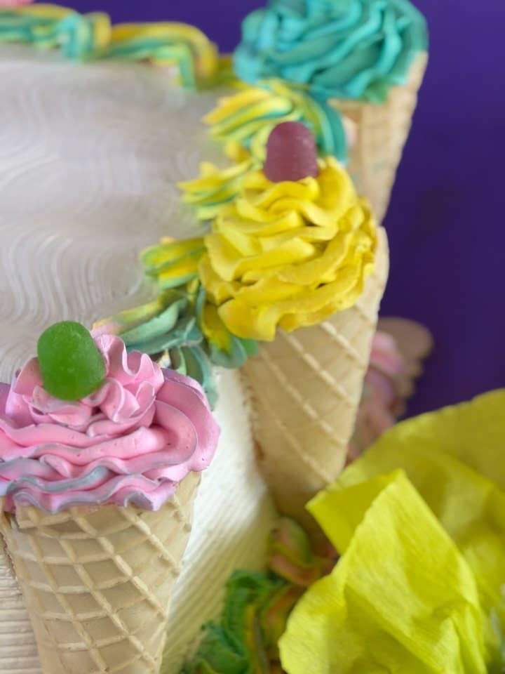 Doces coloridos da festa do Dia das Crianças